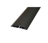 D-Line Black Light Duty Floor Cable Cover 80mm Wide 9m Long CC-1/9m