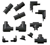 D-Line Black Micro 13 Piece Trunking Kit (D)8mm, (W)16mm