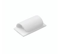 D-Line Cable Clips CTC1P20PK - Self-Adhesive Low-Profile Cable Tidy, White, Pack of 20, 26x15x8 mm
