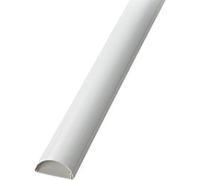 D-Line Cable Cover Semicircular for Walls White 50x25x25 mm