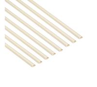 D-Line Cable Trunking Magnolia, 8-Meter Pack, One-Piece Half Round Wire Cover, Paintable Self-Adhesive Cable Hider, Cable Management - 8X 20mm (W) x 10mm (H) x 1-Meter Lengths (8-Meter), 1D2010M/8