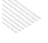 D-Line Cable Trunking White, 8-Meter Pack, One-Piece Half Round Wire Cover, Paintable Self-Adhesive Cable Hider, Cable Management - 8X 20mm (W) x 10mm (H) x 1-Meter Lengths (8-Meter) (1D2010W/8)