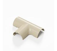 D-Line Clip-Over Micro+ Equal Tee Magnolia - Use to join 3 lengths of 20x10mm Trunking - 1-Pack