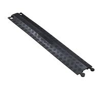 D-Line Drop Over Floor Cable Protector, 11.5T Load Limit, Single Channel Wire Cover, Cable Cavity = 38mm (W) x 12mm (H) - 765mm Length