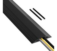 D-Line Floor Cover - Medium Duty Black Floor Cable Protector - 9m, Cavity 30x10m