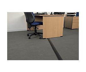 D-Line Linkable Floor Cable Cover Black 8.3 cm x 1.4 cm x 1,800 mm