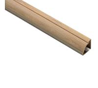 D-Line Oak Effect Quarter-Circle Trunking Length,(W)22mm (L)2M (H)22mm