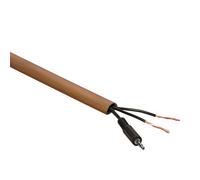 D-Line Oak Effect Semi-Circle Trunking Length,(W)16mm (L)2M (H)8mm