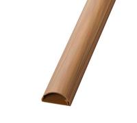 D-Line Oak Effect Semi-Circle Trunking Length,(W)30mm (L)2M (H)15mm