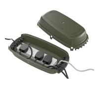 D-Line Outdoor Cable Management Box, IP54, Contain Extension Blocks Outdoors, Weatherproof, Electrical Outlet Box - Green