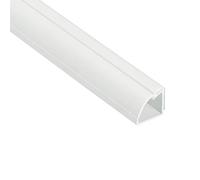 D-Line Quarter Round Cable Trunking, Quadrant Cable Cover, Paintable, Self-Adhesive Wire Cover, Corner Floor Trim, Cable Management - 22mm (W) x 22mm (H) x 1-meter Length - White