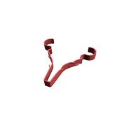 D-Line Safe-D Single Stag Clips, Holds 1x 6-8mm Diameter Cable, Fire Rated, Comply with 18th Edition Wiring Regulations - Red