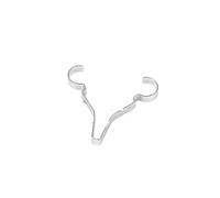 D-Line Single Steel Round 10mm Not Self-Adhesive Fire-Rated Stag Clip Pack Of 20