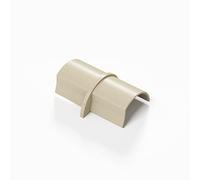 D-Line Smooth-Fit Mini Connector Magnolia - Join 2 lengths of 30x15mm Trunking on flat surface - 1-Pack, 30x15mm (Mini) Connector