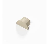 D-Line Smooth-Fit Mini End Cap Magnolia - Neatly finish open ends of 30x15mm Trunking - 1-Pack