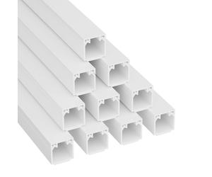 D-Line Square Box Cable Trunking, Self-Adhesive Cable Hider, Cable Management...