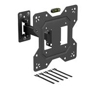 D-Line TV Wall Bracket for 23-50 Inch TVs, Tilt, Turn and Extend TV Wall Bracket with Spirit Level, Single Arm TV Mount - VESA 100x100mm - 200x200mm, Holds up to 30kg