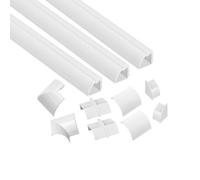 D-Line White 11 Piece Trunking Kit (D)22mm, (W)22mm