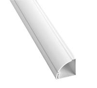 D-Line White Quarter-Circle Trunking Length,(W)22mm (L)2M (H)22mm