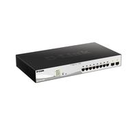 D-Link 10-Port Gigabit PoE+ Smart Managed Switch including 2 SFP Ports