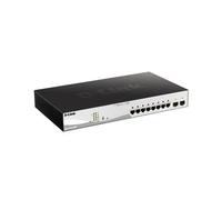 D-Link 10-Port Gigabit PoE+ Smart Managed Switch including 2 SFP Ports