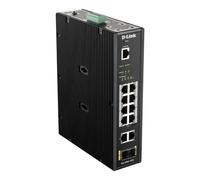 D-Link 12-Port L2 Industrial Smart Managed Switch with 10 x 1GBaseT(X) (8 PoE 24
