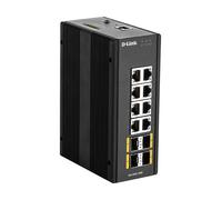 D-Link 12-Port L2 Managed Switch Switch with 8 x 10/100/1000BaseT(X) & 4 x 100/1000BaseSFP