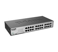 D-Link 24-Port 10/100 Unmanaged Desktop or Rackmount Switch (Des-1024D), Black