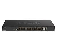 D-Link 24-port 10G SFP+. 4-port 10GBASE-T Smart Managed Switch