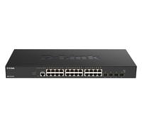 D-Link 24-port 10GBASE-T + 4-port 10/25G SFP28 Smart Managed Switch