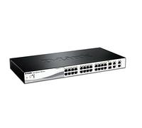 D-Link 24-Port Fast Ethernet PoE Smart Managed Switch with 4 Gigabit Ethernet Ports DES-1210-28P