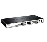D-Link 24-Port Fast Ethernet PoE Smart Managed Switch with 4 Gigabit Ethernet Ports DES-1210-28P