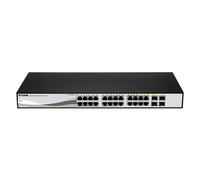 D-Link 24-Port Gigabit PoE Smart Managed Switch with 4 x Combo 1000BaseT/Mini-GBIC SFP ports