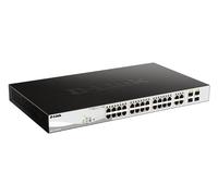 D-Link 24-Port Gigabit PoE Smart Managed Switch with 4 x Combo 1000BaseT/Mini-GBIC SFP ports