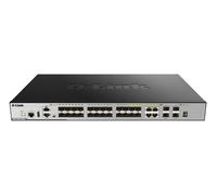 D-Link 24-Port SFP L3 Stackable Managed Gigabit Switch including 4 x 1000BaseT/SFP & 4 x 10GE SFP+