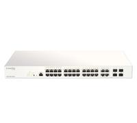 D-Link 28-Port Gigabit PoE+ Nuclias Smart Managed Switch including 4x 1G Combo Ports, 370W