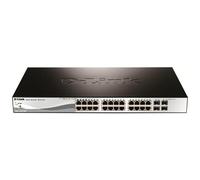 D-Link DGS-1210-28P 28-Port Gigabit PoE Smart Managed Switch including 4 Combo Ports Managed L2 Gigabit Ethernet (10/100/1000) Power over Ethernet (PoE) Rack mounting 1U