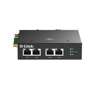 D-Link DWM-314-T 4G Multi-Connect Modem Router - Industrial-Grade LTE Cat.4, 150 Mbps Download, 4 Fast Ethernet Ports, VPN Security, Plug & Play, Remote Management, DIN-Rail/Wall Mount