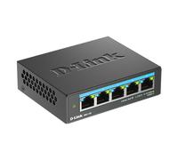 D-Link DMS-105 5-Port 2.5G Multi-Gigabit Unmanaged Desktop Switch with five 2.5 Gigabit Ports, Fanless, Low Profile, Compact, Metal Housing, QoS, UK Plug Only