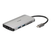 D-Link 8-in-1 USB-C Hub with HDMI/Ethernet/Card Reader/Power Delivery