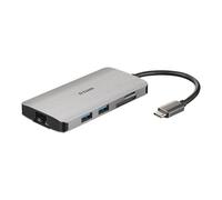 D-Link 8-in-1 USB-C Hub with HDMI/Ethernet/Card Reader/Power Delivery, Wired,...