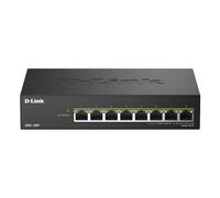 D-Link DMS-108P Unmanaged PoE Switch 8 Ports Multi-Gigabit - 2.5GbE, 230W, 802.3af/at/bt, Fanless, Plug & Play, Metal Construction, IGMP Snooping, QoS, Ethernet Efficient