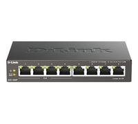 D-Link DGS-1008P/E L2 Power over Ethernet (PoE) Black network switch