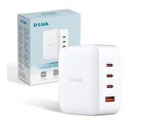 D-Link DCF-141 140W GaN USB Charger, 4-Port Fast Charge Adapter with PD 3.1, QC 4.0, USB-C and A Compatible, for MacBook, Laptop, Smartphone, Tablet, and More