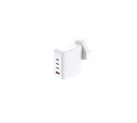 D-Link DCP-101 100W GaN USB Charger - 4-Port Fast Charging Adapter with USB-C PD 3.0 & QC 4.0 - Compact Wall Charger for Laptop, Tablet, Smartphone, and More - GaN Technology, UK Plug