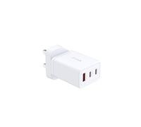 D-Link DCP-651 65W GaN Fast Charger - 2 x USB-C & 1 x USB-A Compact Travel Adapter with Interchangeable Plugs (UK/EU/US/AU) - PD 3.0 & QC 4.0, Multi-Device Charging Block