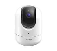 D-Link DCS-8526LH/B Compact 2K QHD Pan & Tilt Wi-Fi Camera, 1440p, Motorised, Night Vision, Cloud/SD Recording, AI-Based Person/Carbon Monoxide/Smoke Alarm Sound Detection, 2-Way Audio