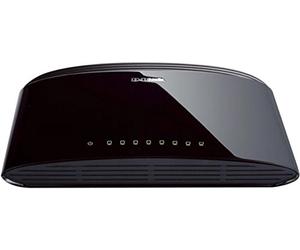 D-Link DES-1008D 8-Port Fast Ethernet Unmanaged Desktop Switch, 10/100 Mbps, Internet Splitter, Plug-and-Play, Compact Fanless Design, Auto MDI/MDIX, Energy-Efficient, for Home & Small Office