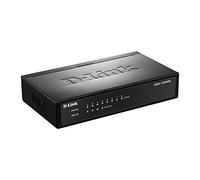 D-Link DES-1008PA 8-Port Fast Ethernet Unmanaged Metal Desktop Switch with 4 PoE Port and 52 W PoE budget