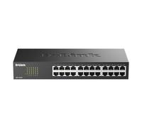 D-Link DES-1024D/B 24-Port Fast Ethernet Unmanaged Metal Desktop Switch | IEEE802.3az EEE, Plug-and-play installation, UK Plug
